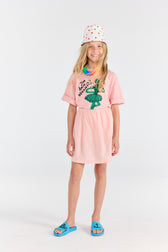 Soft Pink Swan Skirt MODEL FRONT