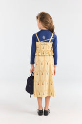 Soft Brown Roe Dress MODEL BACK