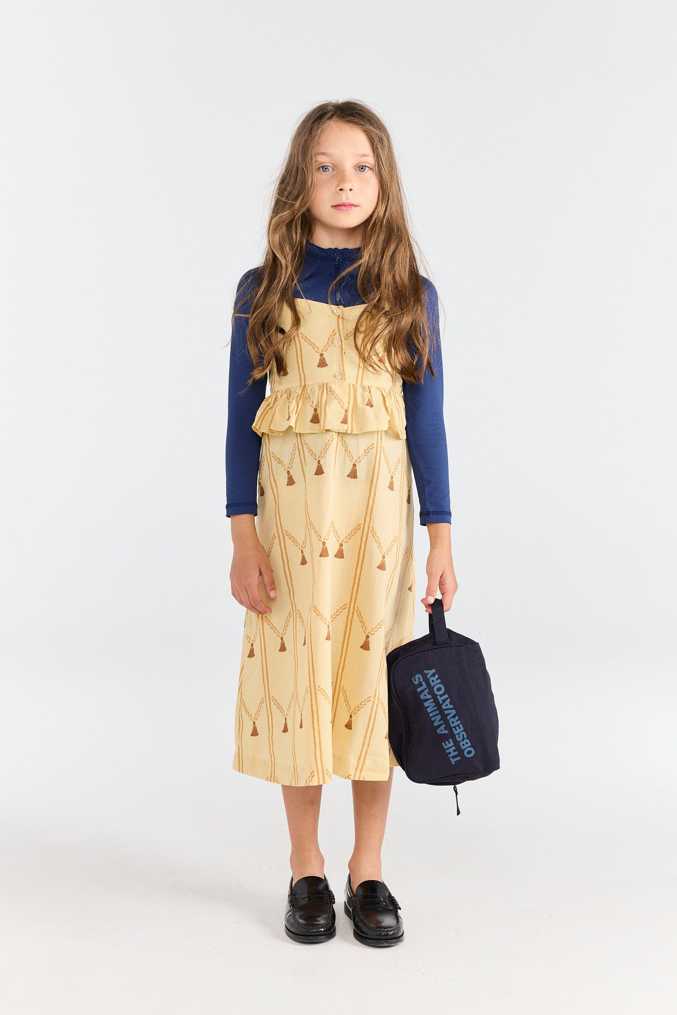 Soft Brown Roe Dress MODEL FRONT