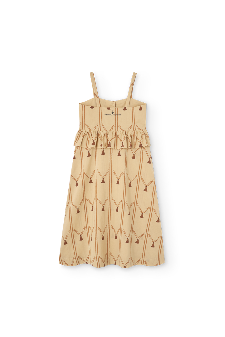 Soft Brown Roe Dress PRODUCT BACK