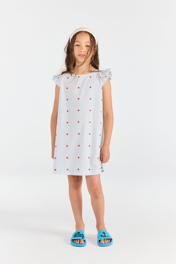 Blue Firefly Dress MODEL FRONT