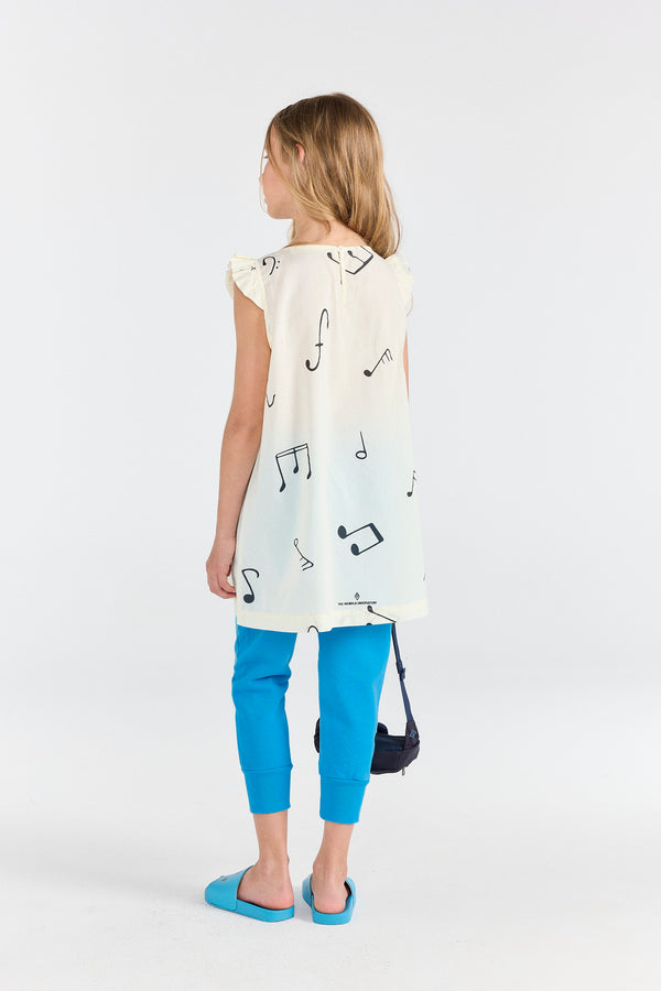 Raw White Firefly Dress MODEL BACK