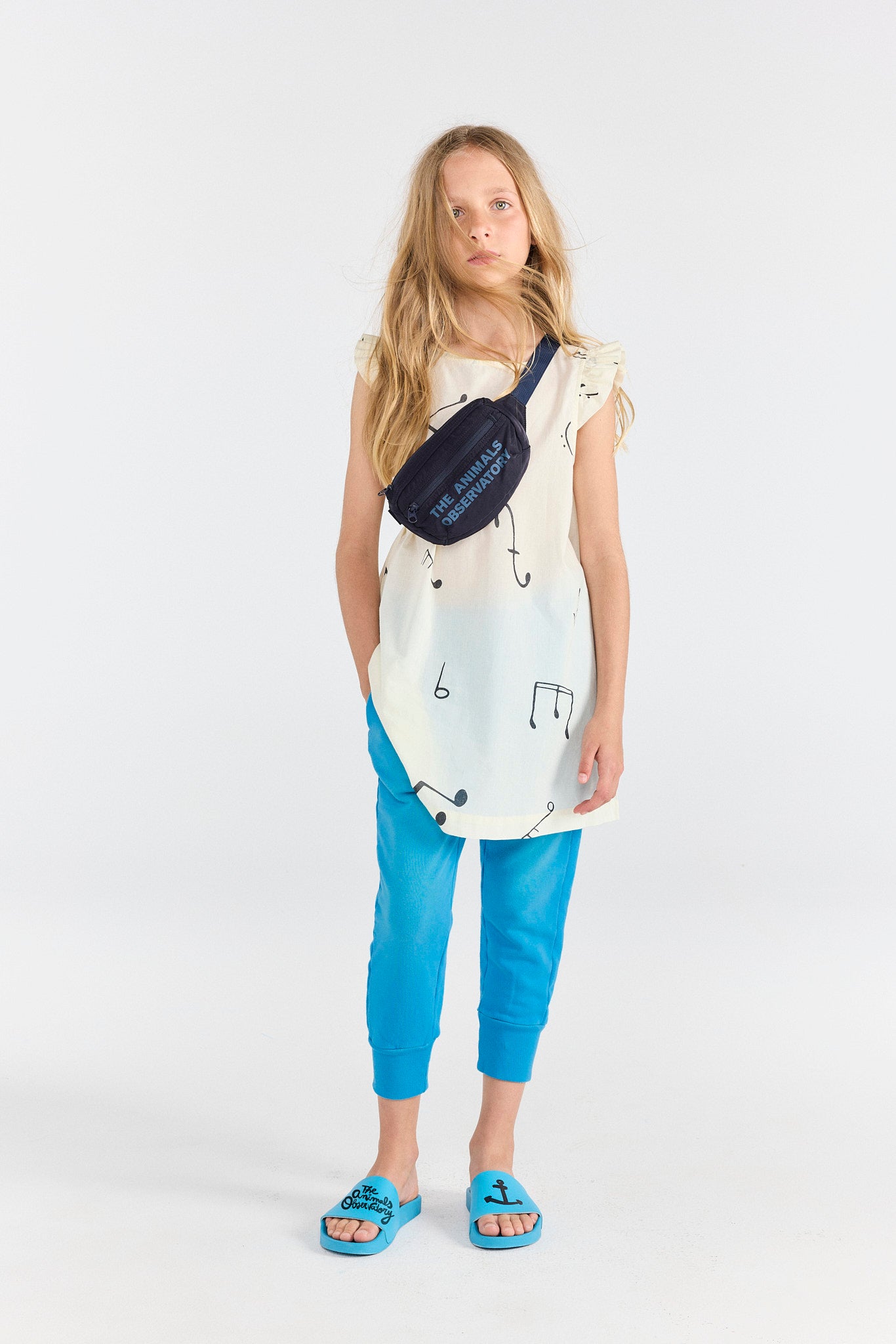 Raw White Firefly Dress MODEL FRONT