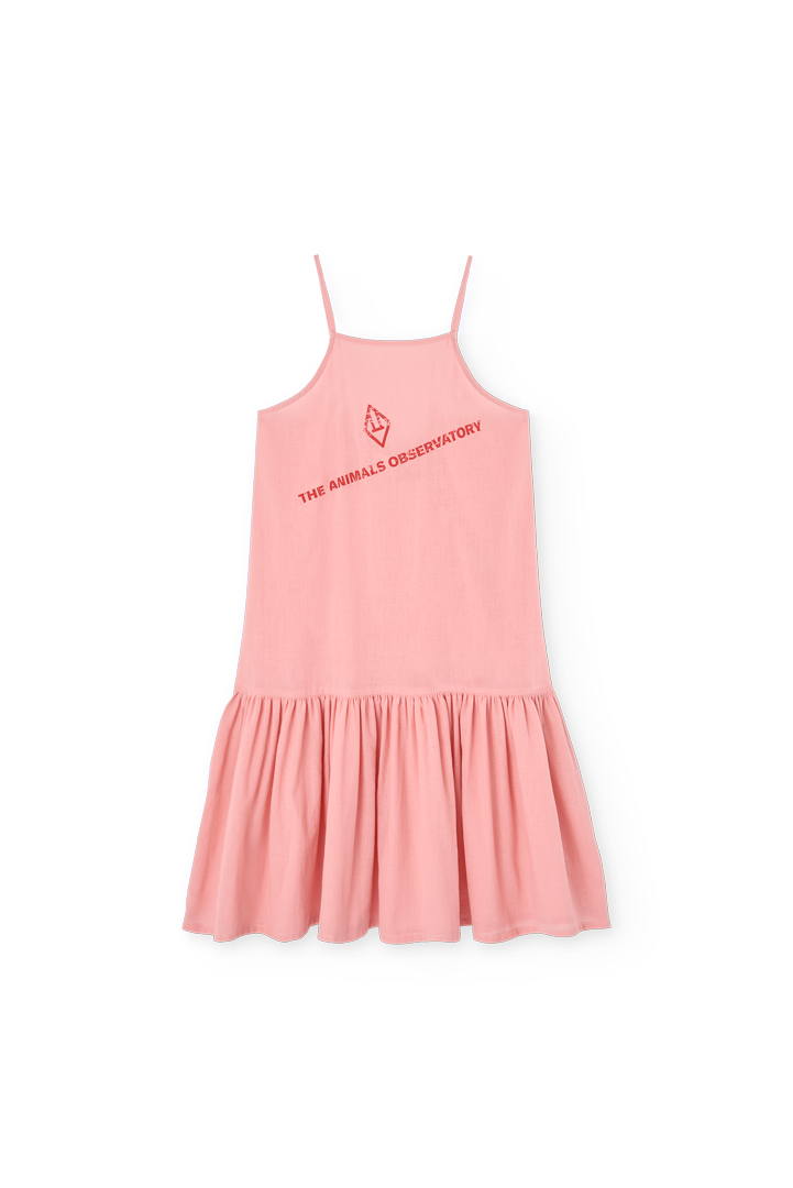 Soft Pink Hummingbird Dress PRODUCT FRONT