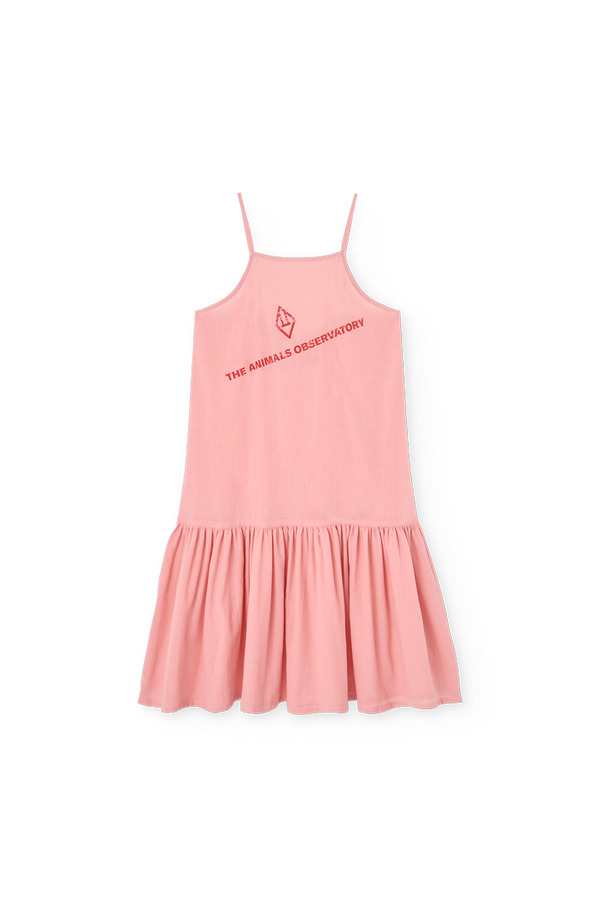 Soft Pink Hummingbird Dress PRODUCT FRONT