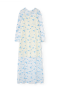 Raw White Peacock Dress