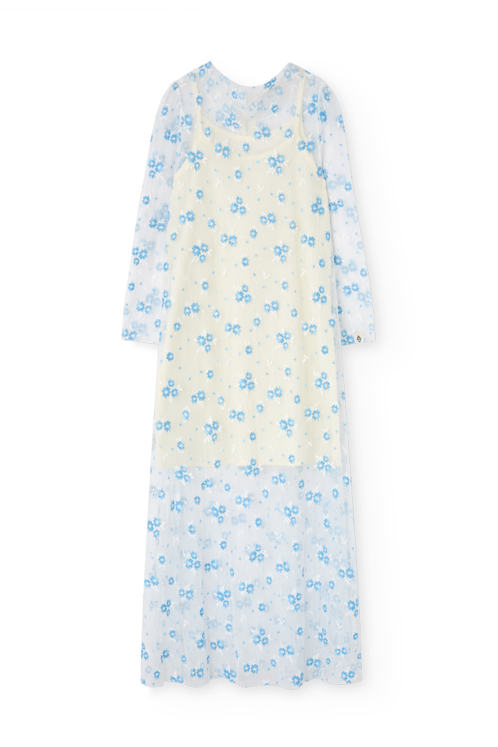 Raw White Peacock Dress COVER
