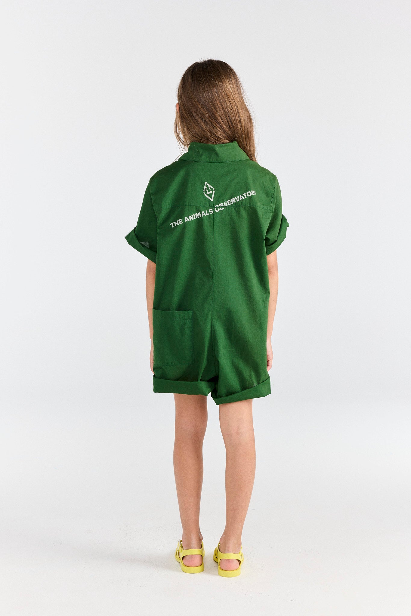 Dark Garden Squirrel Short Jumpsuit MODEL BACK