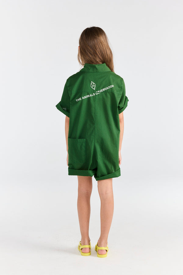 Dark Garden Squirrel Short Jumpsuit MODEL BACK