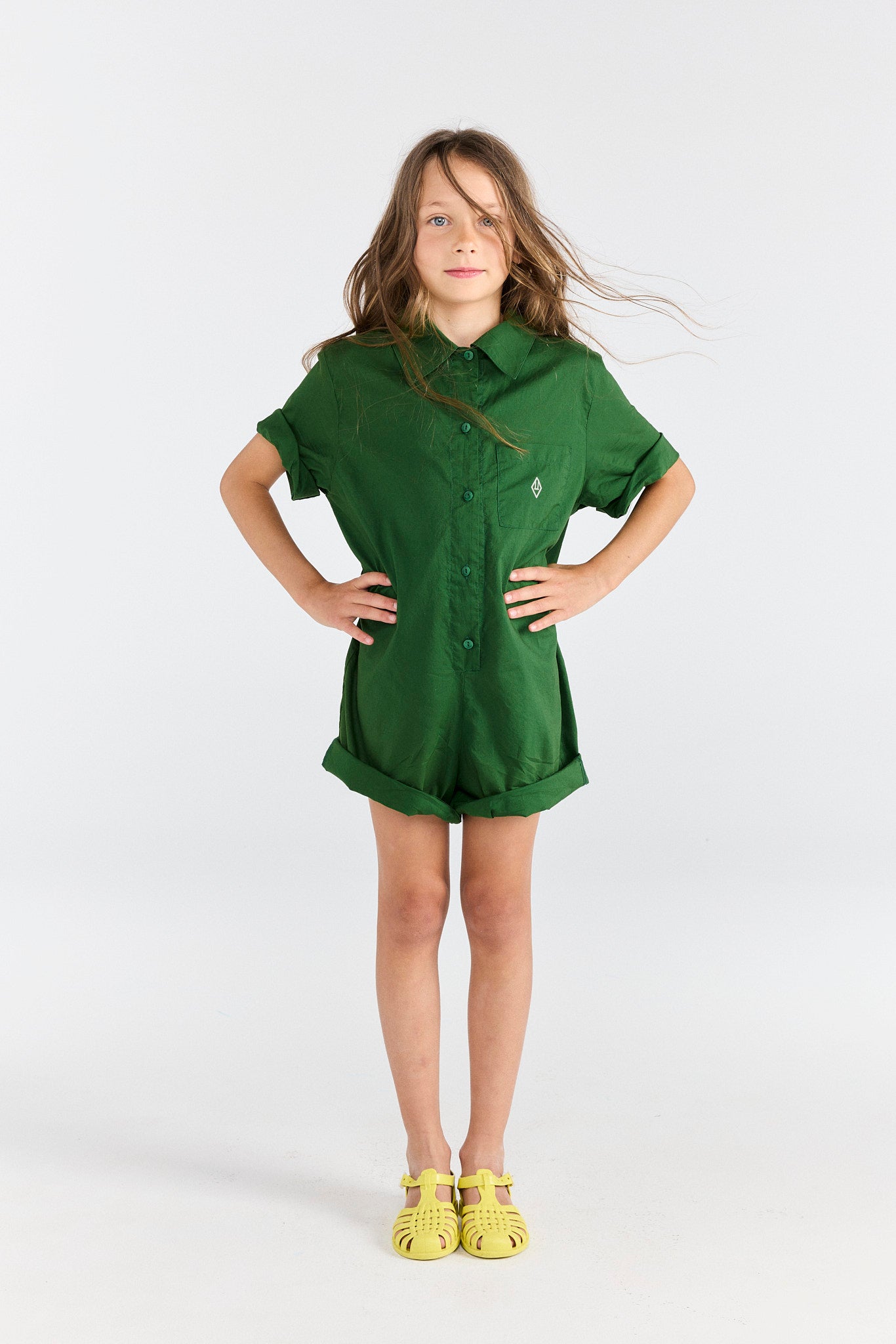 Dark Garden Squirrel Short Jumpsuit MODEL FRONT