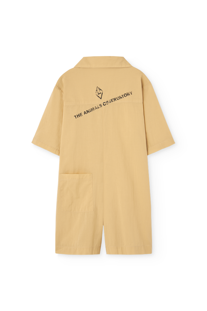 Soft Brown Squirrel Short Jumpsuit PRODUCT BACK