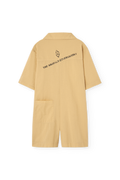 Soft Brown Squirrel Short Jumpsuit PRODUCT BACK