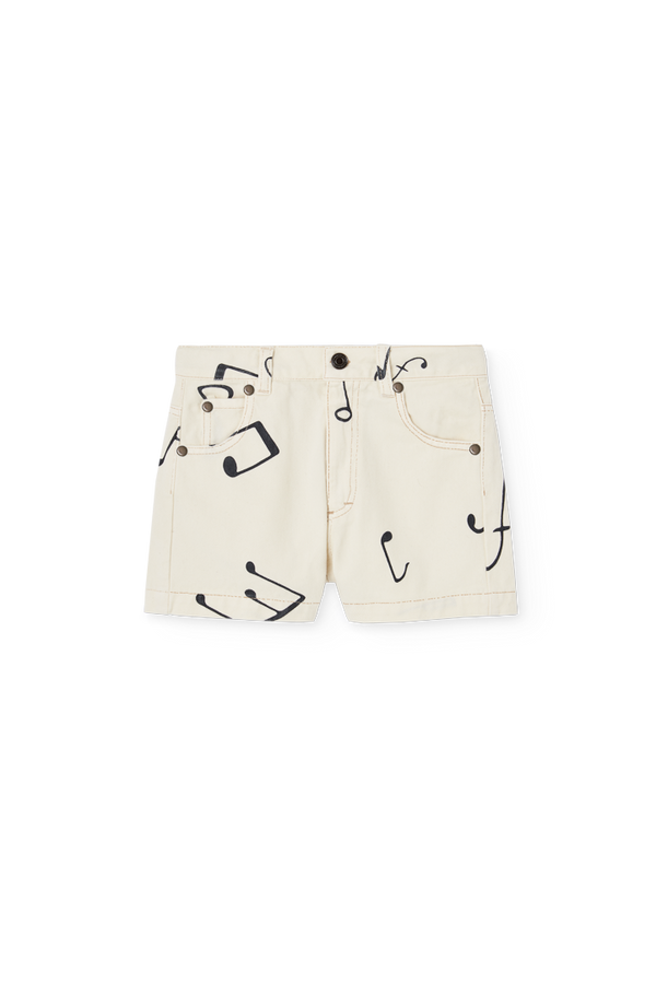 Raw White Pig Shorts PRODUCT FRONT
