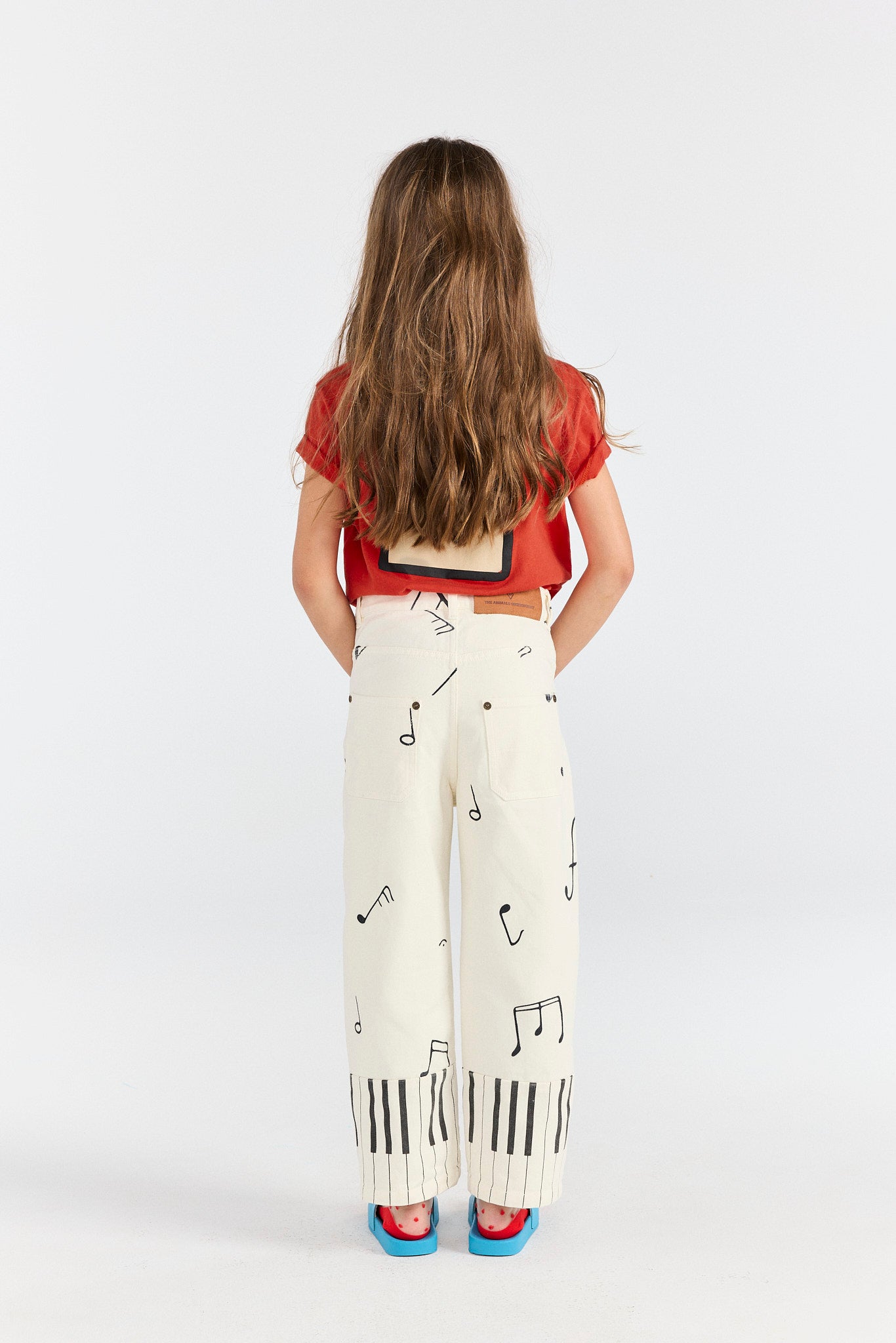 Raw White Ant Pants MODEL BACK