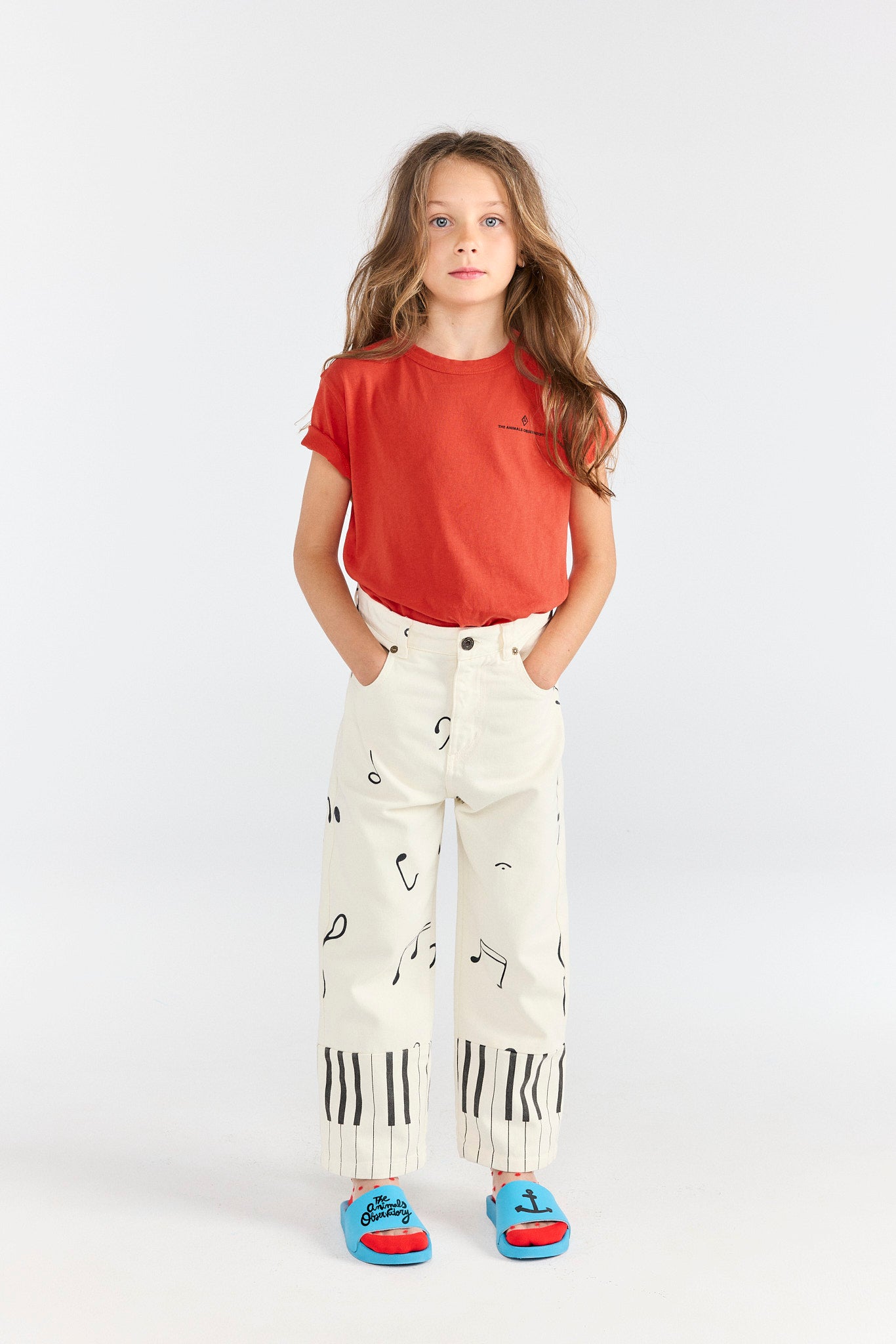 Raw White Ant Pants MODEL FRONT