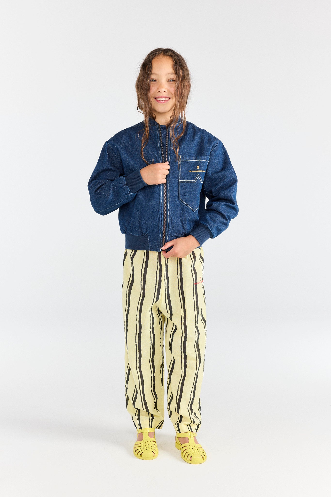 Blue Finch Bomber Jacket MODEL FRONT