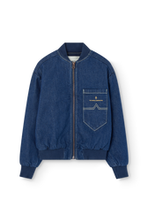 Blue Finch Bomber Jacket PRODUCT FRONT