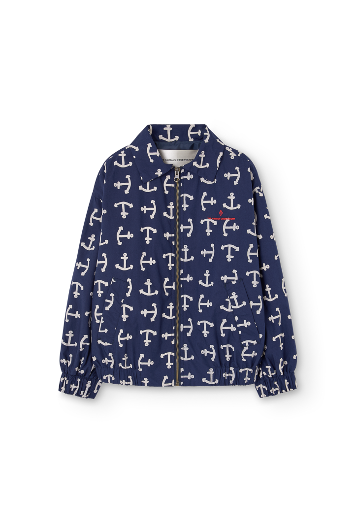 Deep Blue Tiger Bomber Jacket COVER