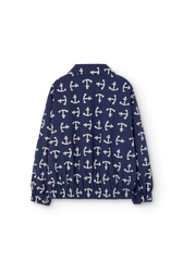 Deep Blue Tiger Bomber Jacket PRODUCT BACK