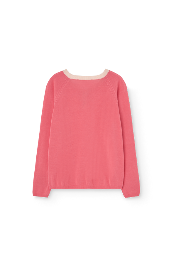 Soft Pink Bull Sweater PRODUCT BACK