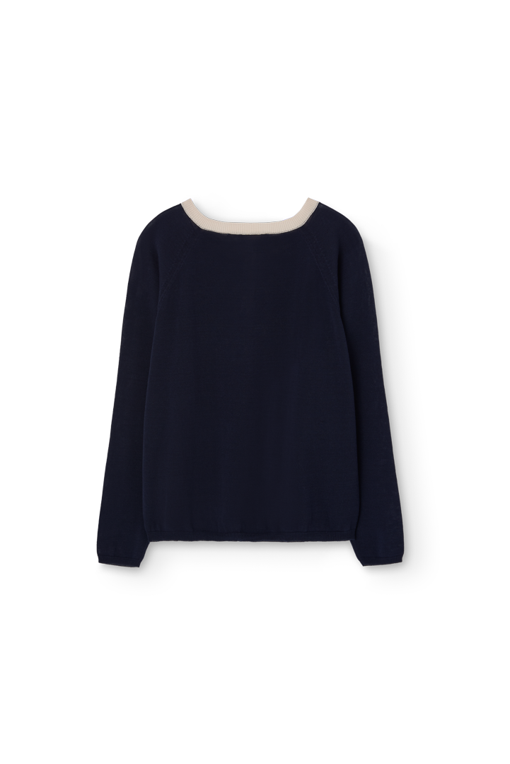 Deep Blue Bull Sweater PRODUCT BACK