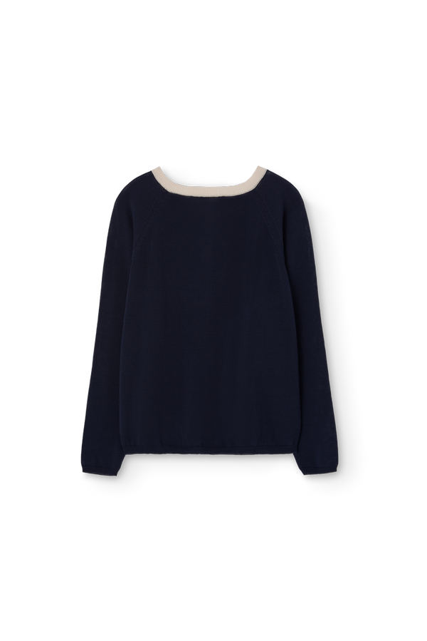 Deep Blue Bull Sweater PRODUCT BACK