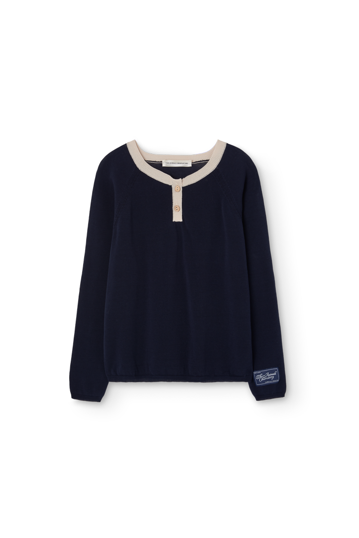 Deep Blue Bull Sweater PRODUCT FRONT