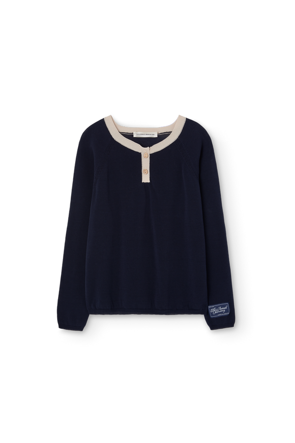 Deep Blue Bull Sweater PRODUCT FRONT