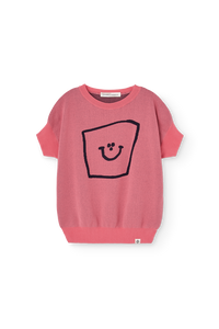 Soft Pink Bat Sweater Vest COVER