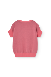 Soft Pink Bat Sweater Vest PRODUCT BACK