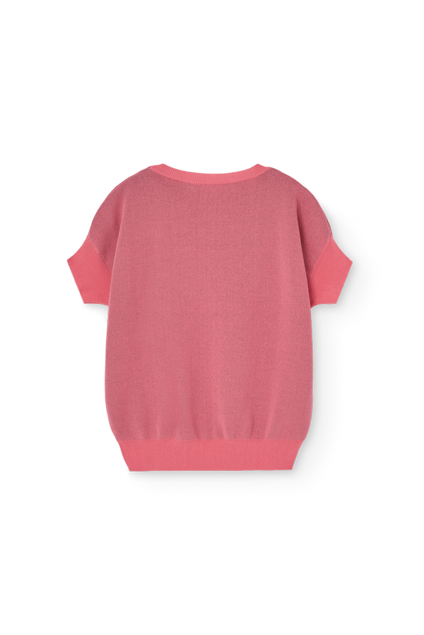Soft Pink Bat Sweater Vest PRODUCT BACK