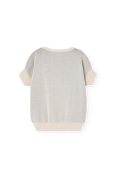 Raw White Bat Sweater Vest PRODUCT BACK