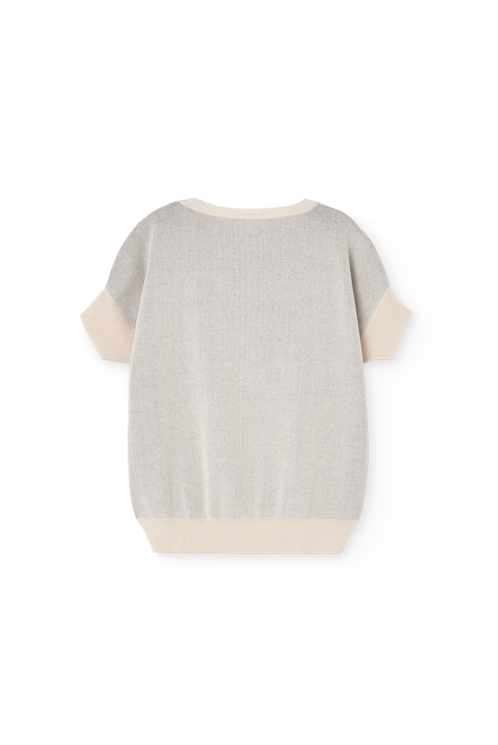 Raw White Bat Sweater Vest PRODUCT BACK