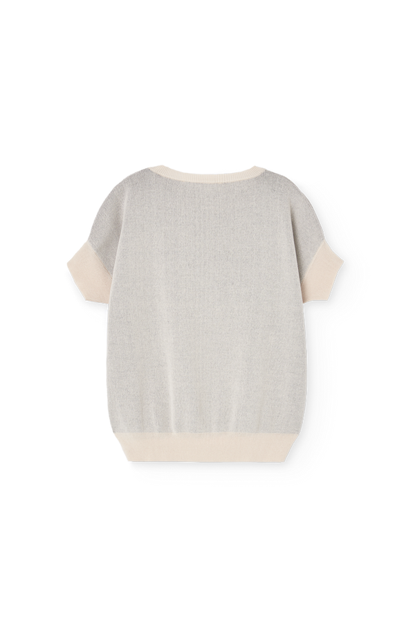 Raw White Bat Sweater Vest PRODUCT BACK