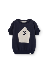 Deep Blue Bat Sweater Vest PRODUCT FRONT
