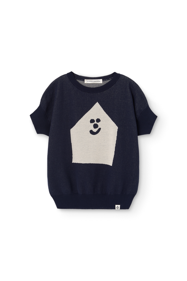 Deep Blue Bat Sweater Vest PRODUCT FRONT