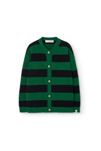 Striped Green Toucan Cardigan COVER