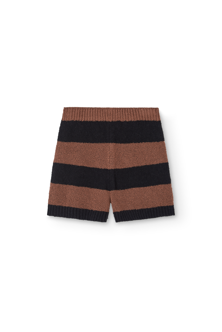 Striped Brown Opossum Shorts PRODUCT BACK