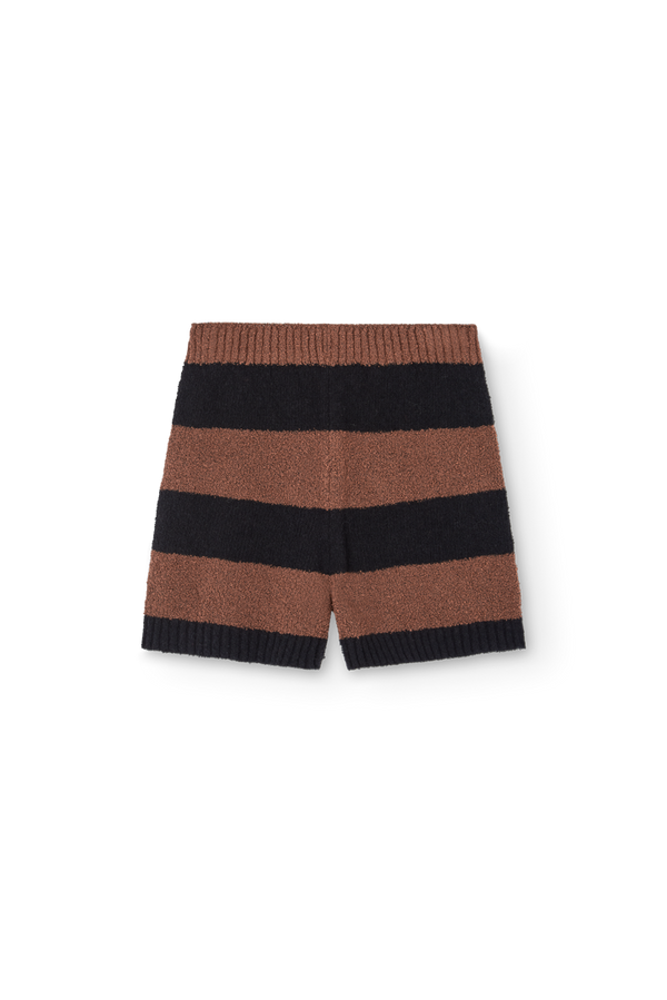 Striped Brown Opossum Shorts PRODUCT BACK
