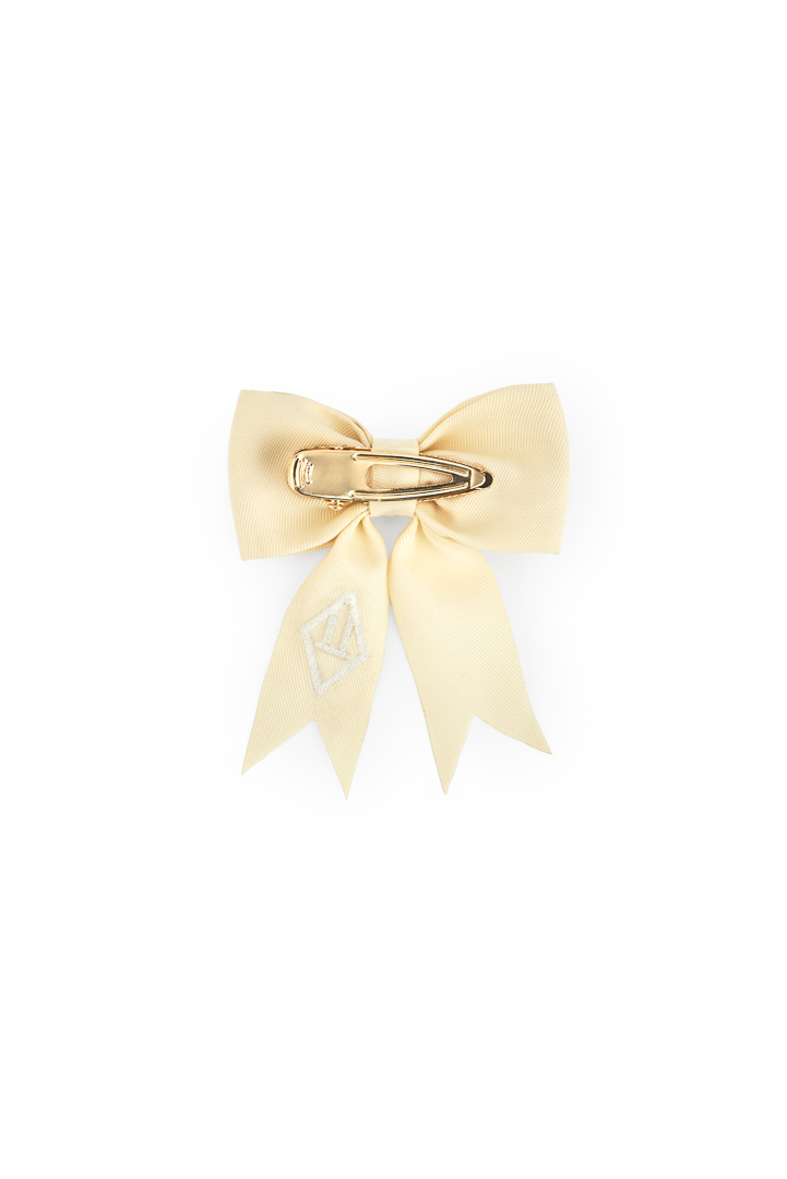 Soft Yellow Small Coati Hair Clip PRODUCT BACK