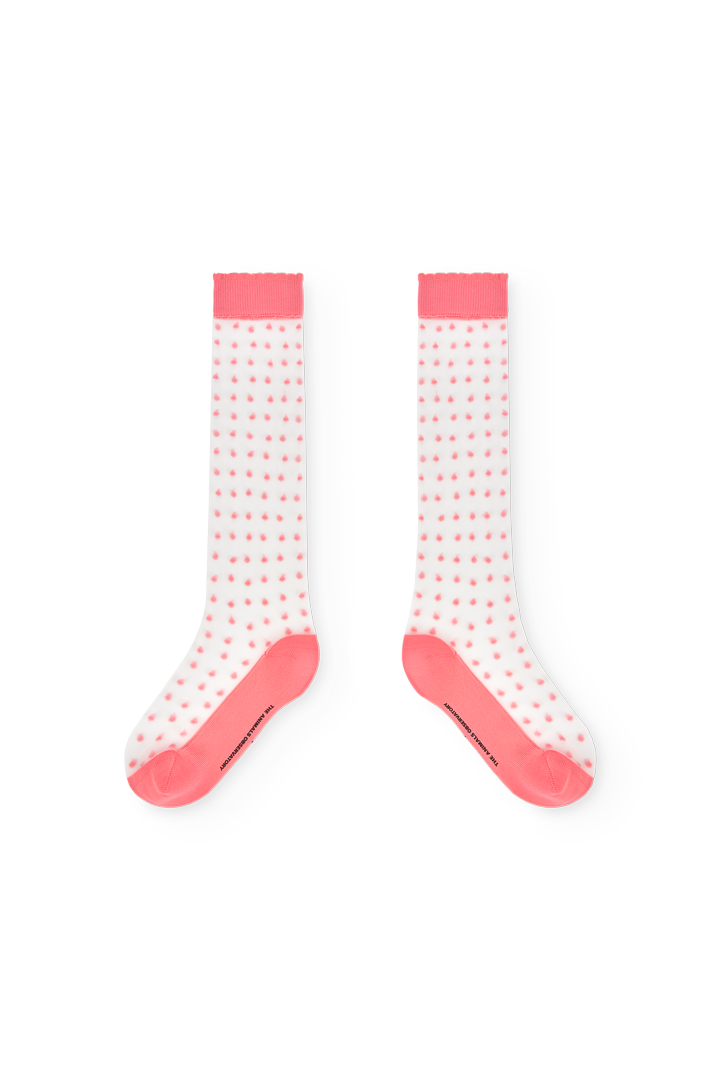 Soft Pink Hen Socks PRODUCT FRONT