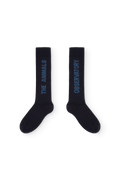 Navy Worm Socks