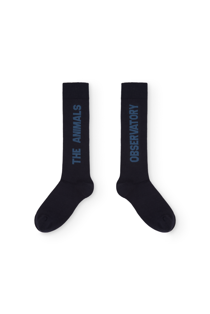 Navy Worm Socks PRODUCT FRONT