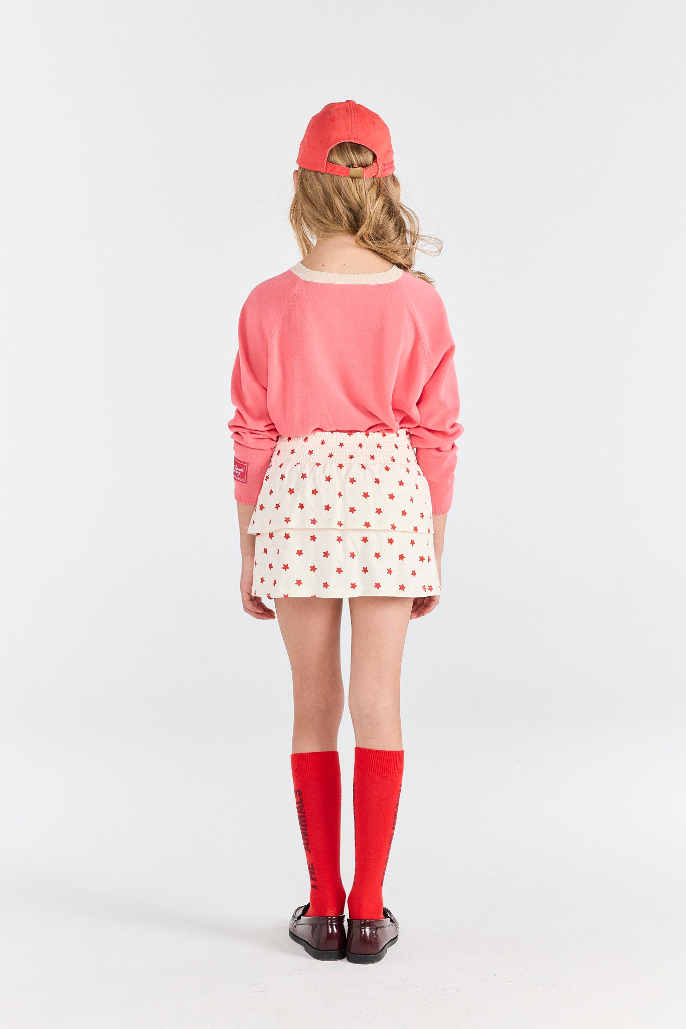 Fig Red Worm Socks MODEL BACK