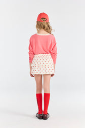 Fig Red Worm Socks MODEL BACK