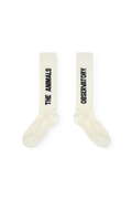 Raw White Worm Socks