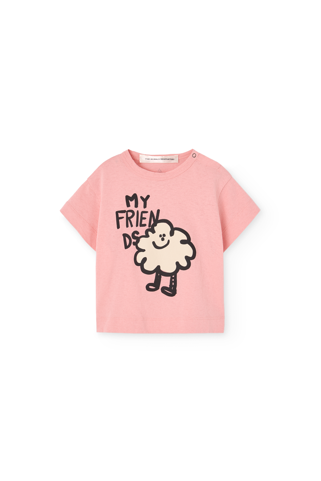 Soft Pink Pangolin T-Shirt for Baby PRODUCT FRONT