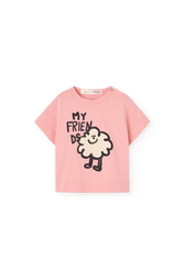 Soft Pink Pangolin T-Shirt for Baby PRODUCT FRONT