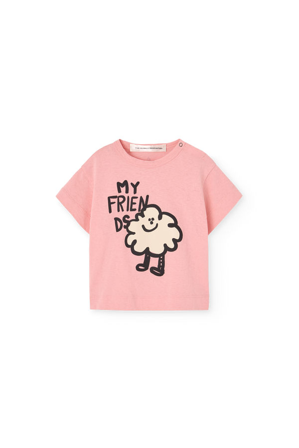 Soft Pink Pangolin T-Shirt for Baby PRODUCT FRONT