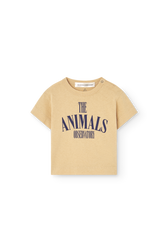 Soft Brown Pangolin T-Shirt for Baby PRODUCT FRONT